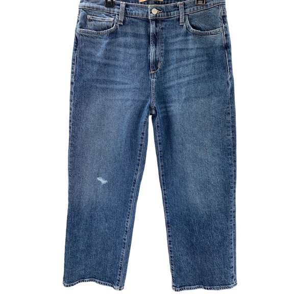 Joe’s Jeans Blake Wide Leg Crop High Rise Vintage Heirloom Blue Jean Size 33 NEW - Picture 4 of 12